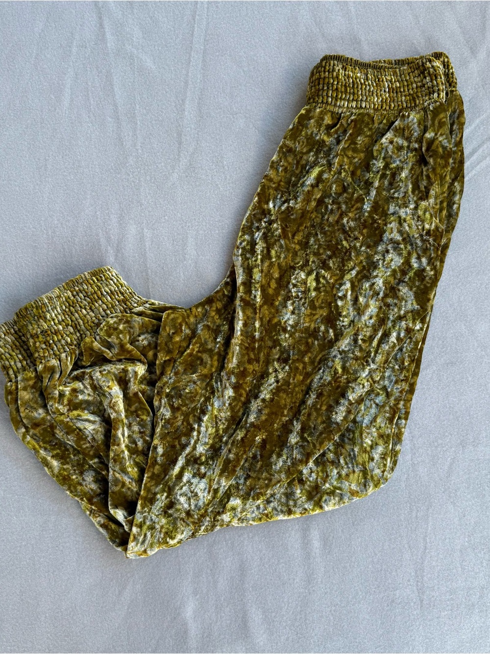 By Anthropologie Gloria Velvet Jogger Women Medium Velour Paisley Pants Bohemian